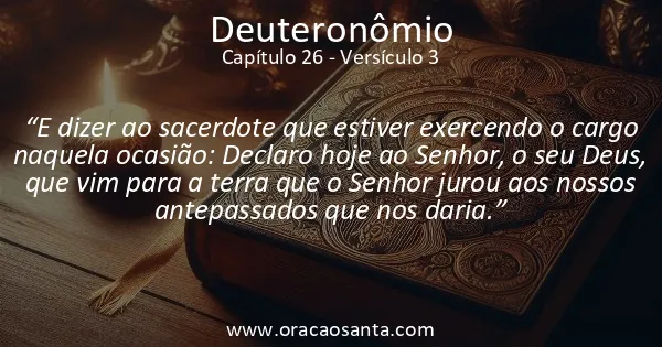 Deuteronômio 26:3