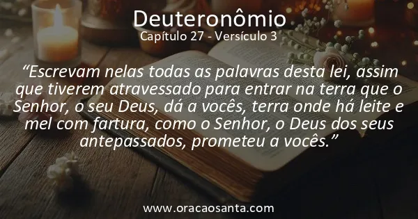 Deuteronômio 27:3