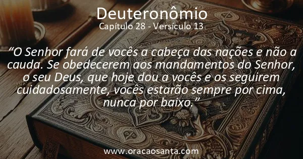 Deuteronômio 28:13