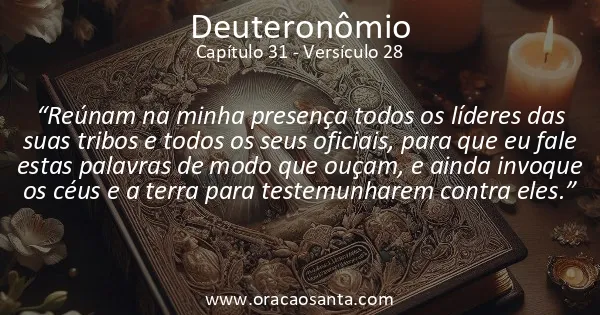 Deuteronômio 31:28