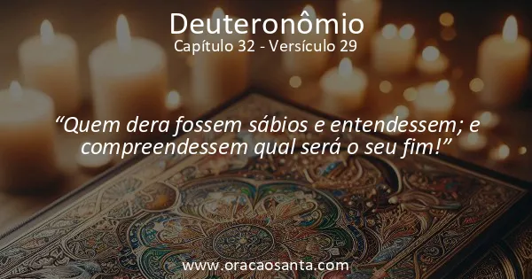 Deuteronômio 32:29