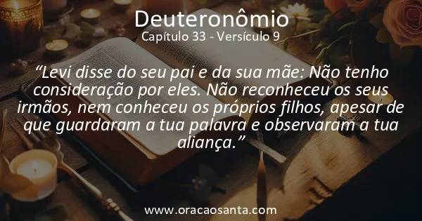 Deuteronômio 33:9