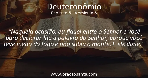 Deuteronômio 5:5