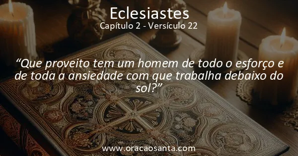 Eclesiastes 2:22