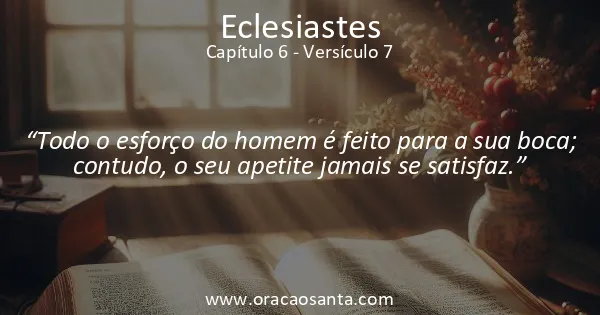 Eclesiastes 6:7
