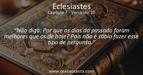 Eclesiastes 7:10