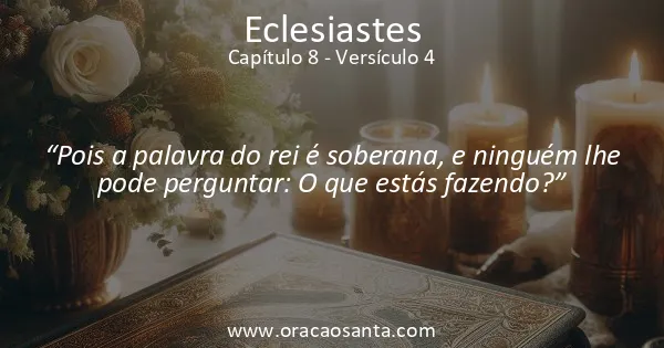 Eclesiastes 8:4
