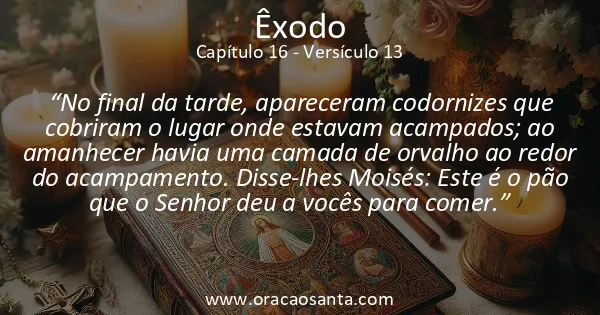 Êxodo 16:13