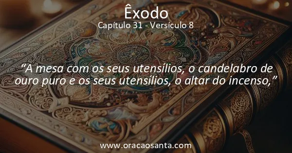 Êxodo 31:8