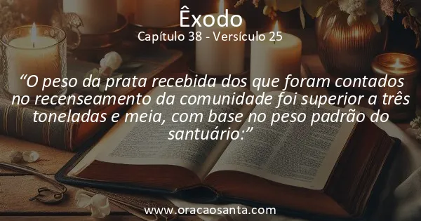 Êxodo 38:25