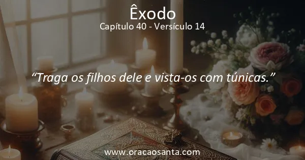 Êxodo 40:14