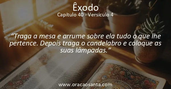 Êxodo 40:4