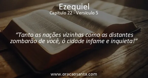 Ezequiel 22:5