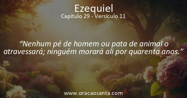 Ezequiel 29:11