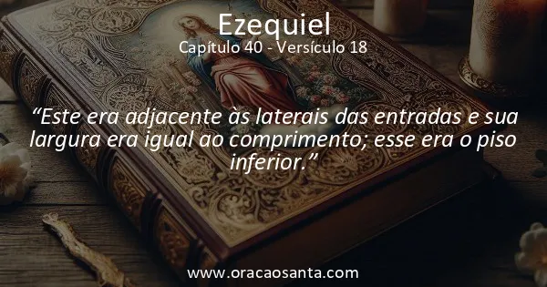 Ezequiel 40:18
