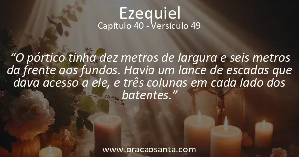 Ezequiel 40:49