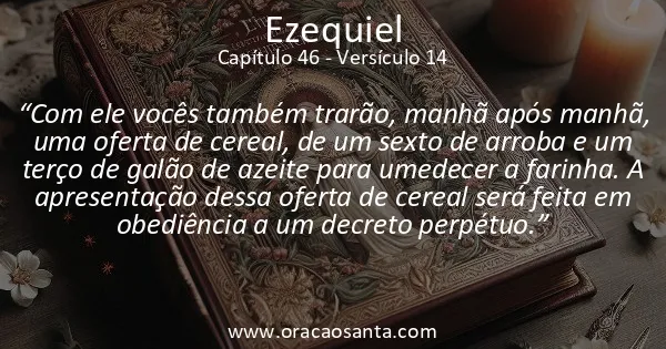 Ezequiel 46:14