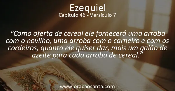 Ezequiel 46:7