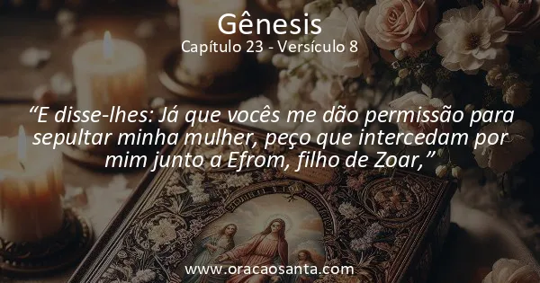 Gênesis 23:8
