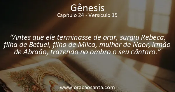 Gênesis 24:15