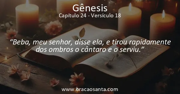 Gênesis 24:18