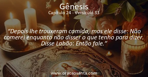 Gênesis 24:33