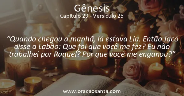 Gênesis 29:25