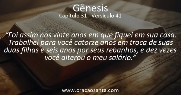 Gênesis 31:41