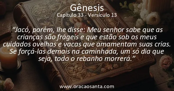 Gênesis 33:13