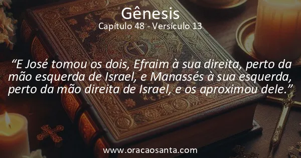 Gênesis 48:13