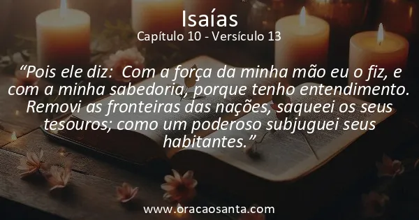 Isaías 10:13