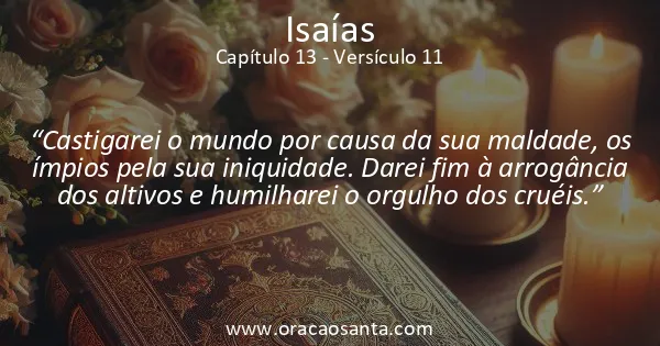 Isaías 13:11