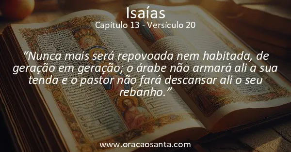 Isaías 13:20