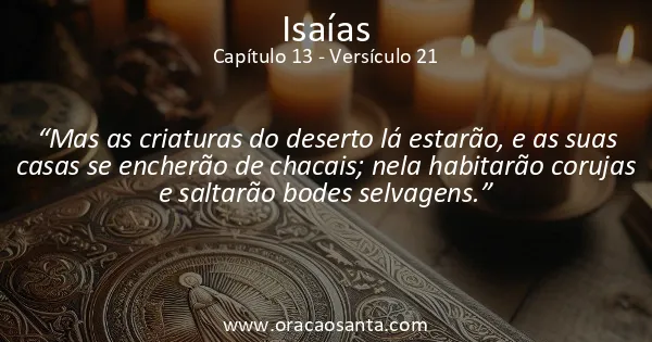 Isaías 13:21