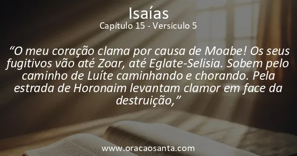 Isaías 15:5