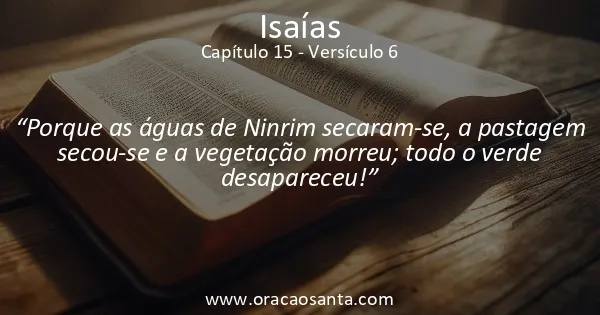 Isaías 15:6