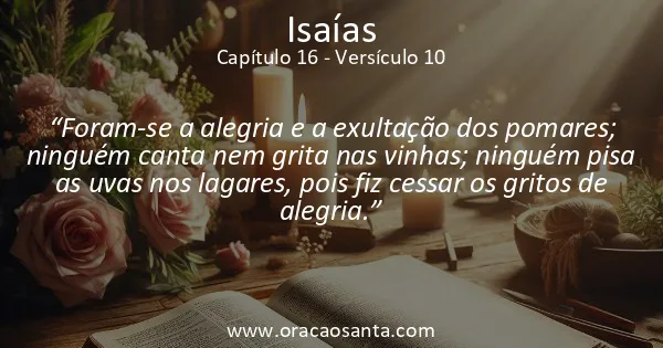 Isaías 16:10