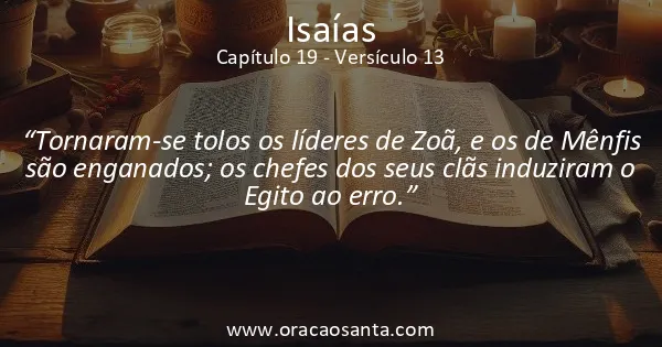 Isaías 19:13
