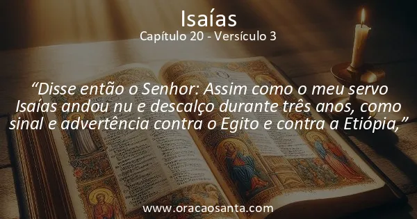 Isaías 20:3