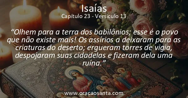 Isaías 23:13