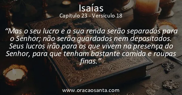 Isaías 23:18