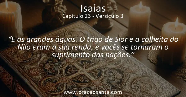 Isaías 23:3