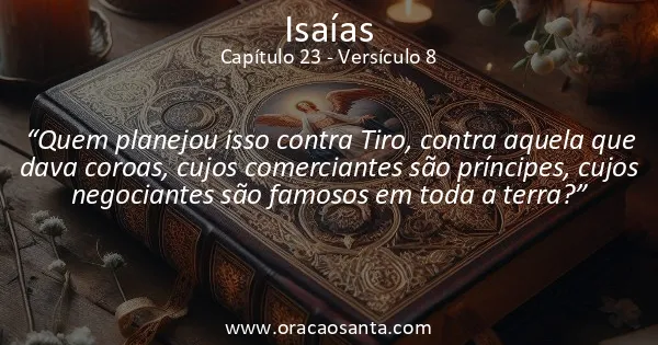 Isaías 23:8