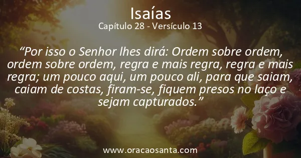 Isaías 28:13