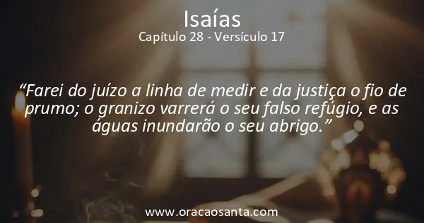 Isaías 28:17
