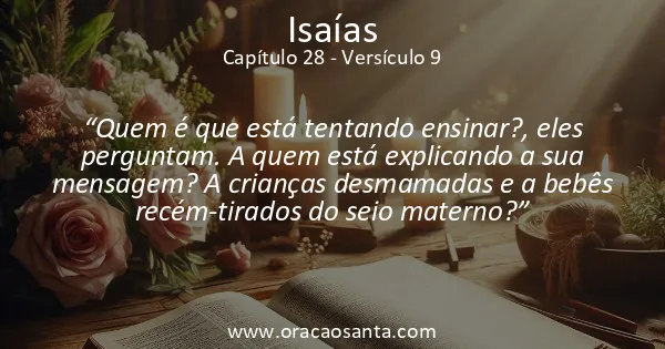 Isaías 28:9