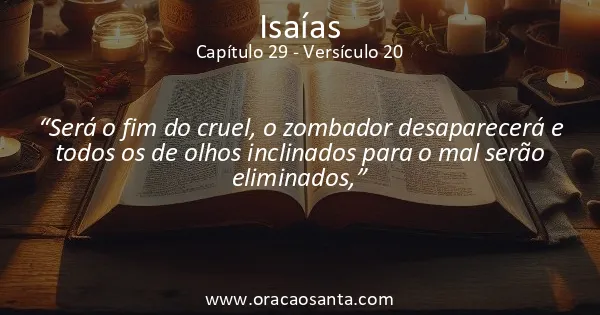 Isaías 29:20