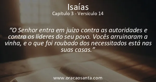 Isaías 3:14