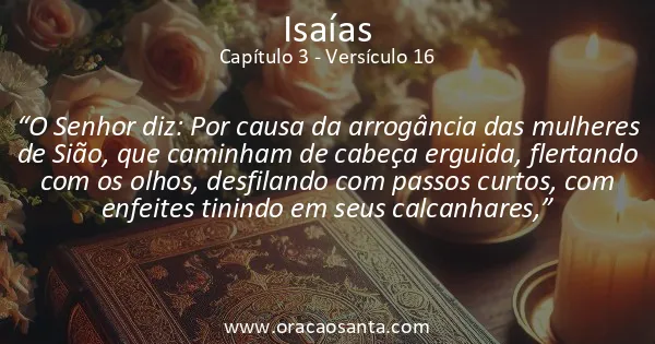 Isaías 3:16