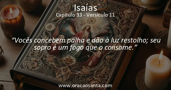 Isaías 33:11